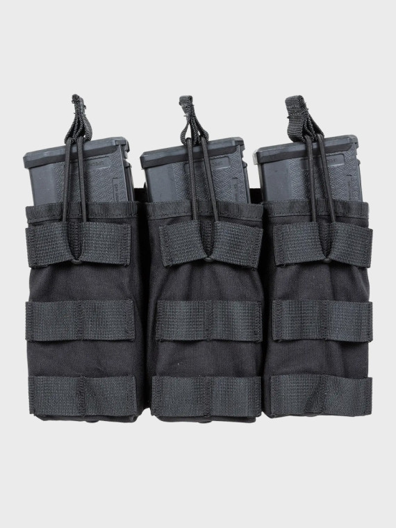 SPECNA ARMS Potrójna Ładownica Open na magazynki M4/M16 Tactical Czarna