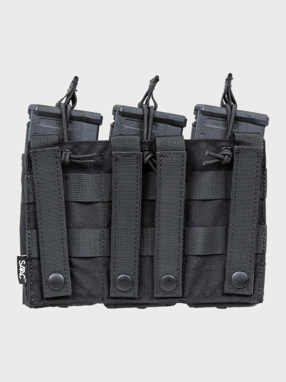 SPECNA ARMS Potrójna Ładownica Open na magazynki M4/M16 Tactical Czarna