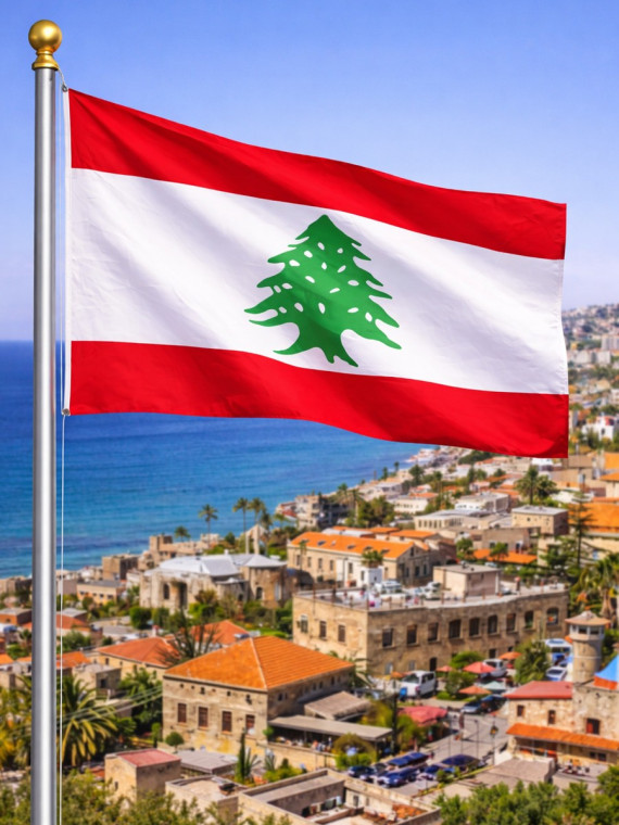 FOSCO INDUSTRIES Flaga na maszt Libanu Liban 98  x 150 cm