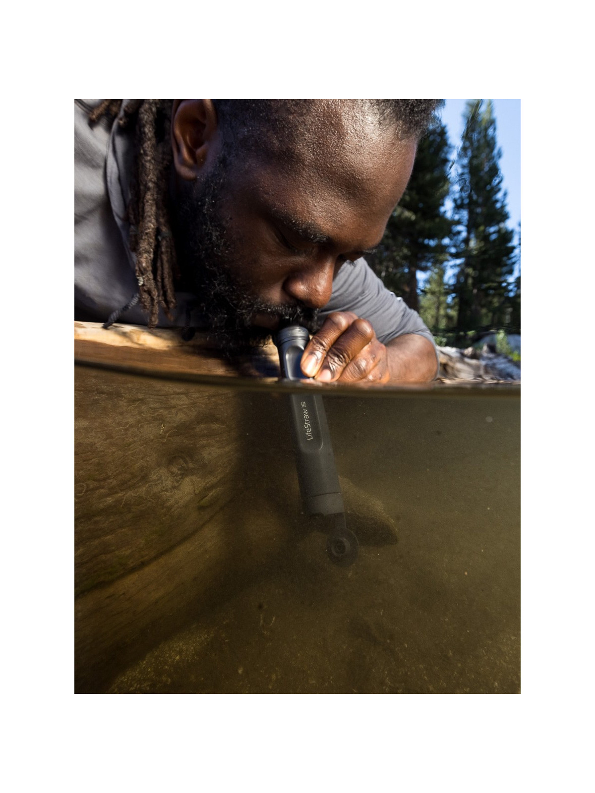 LifeStraw Filtr uzdatniający do wody Peak Personal Ciemnoszary