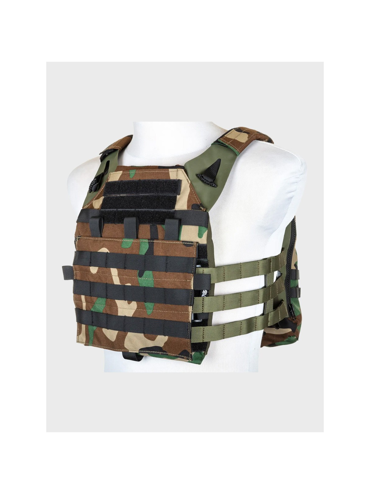 SPECNA ARMS Kamizelka taktyczna Plate Carrier z panelem szturmowym Woodland