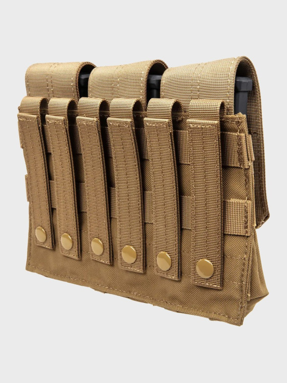 SPECNA ARMS Potrójna ładownica z klapą na magazynki M4/M16 Tan