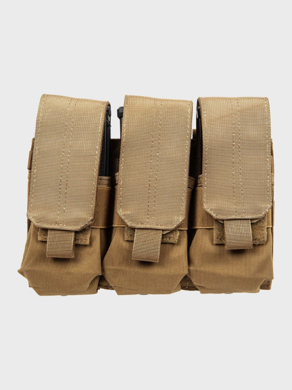 SPECNA ARMS Potrójna ładownica z klapą na magazynki M4/M16 Tan