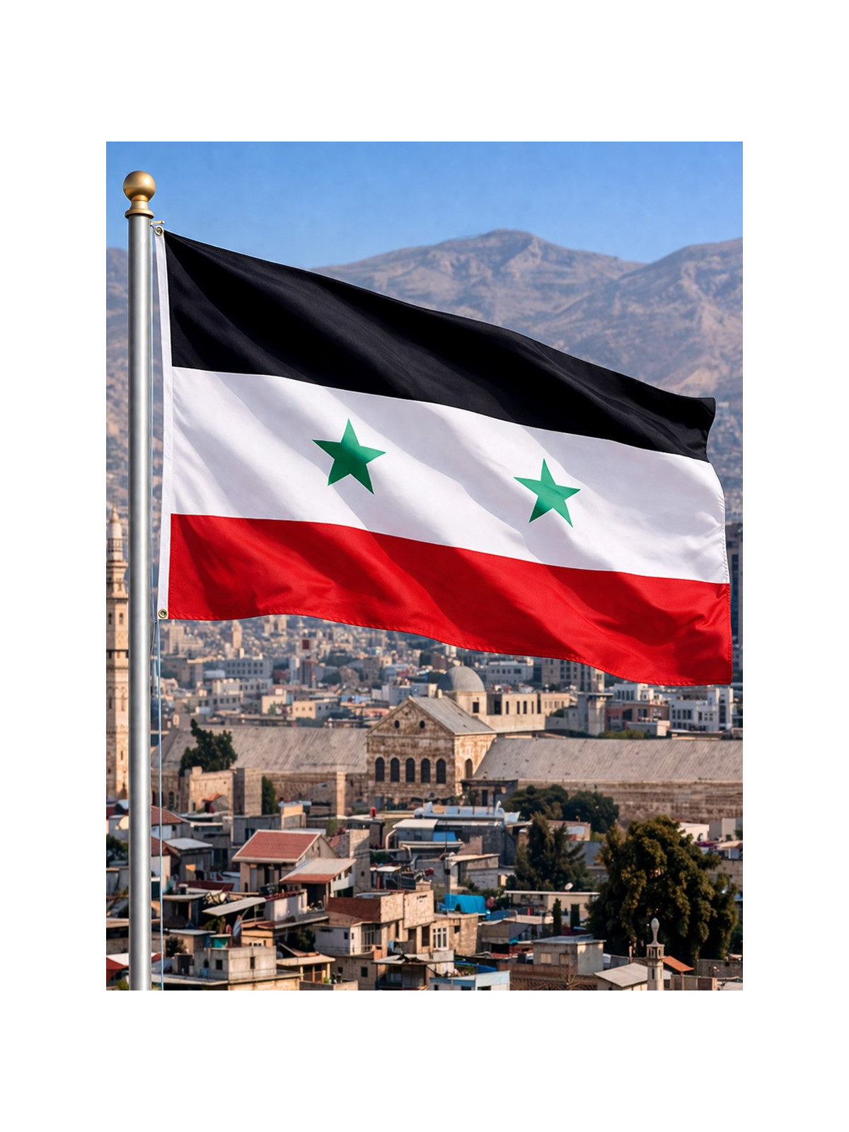 FOSCO INDUSTRIES Flaga na maszt Syrii Syria 100  x 154 cm