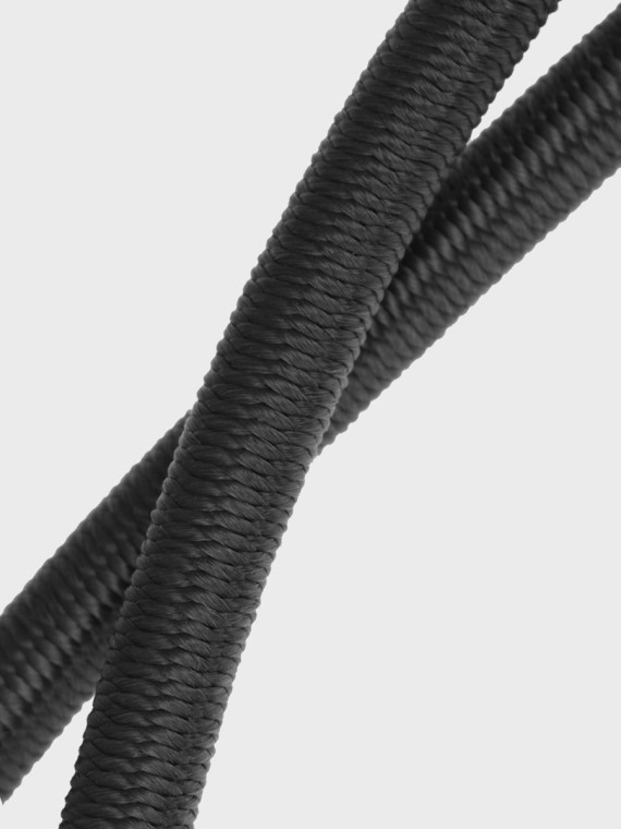 FOSCO INDUSTRIES Elastyczna lina z haczykami ekspandor 2 szt 60 cm Czarna