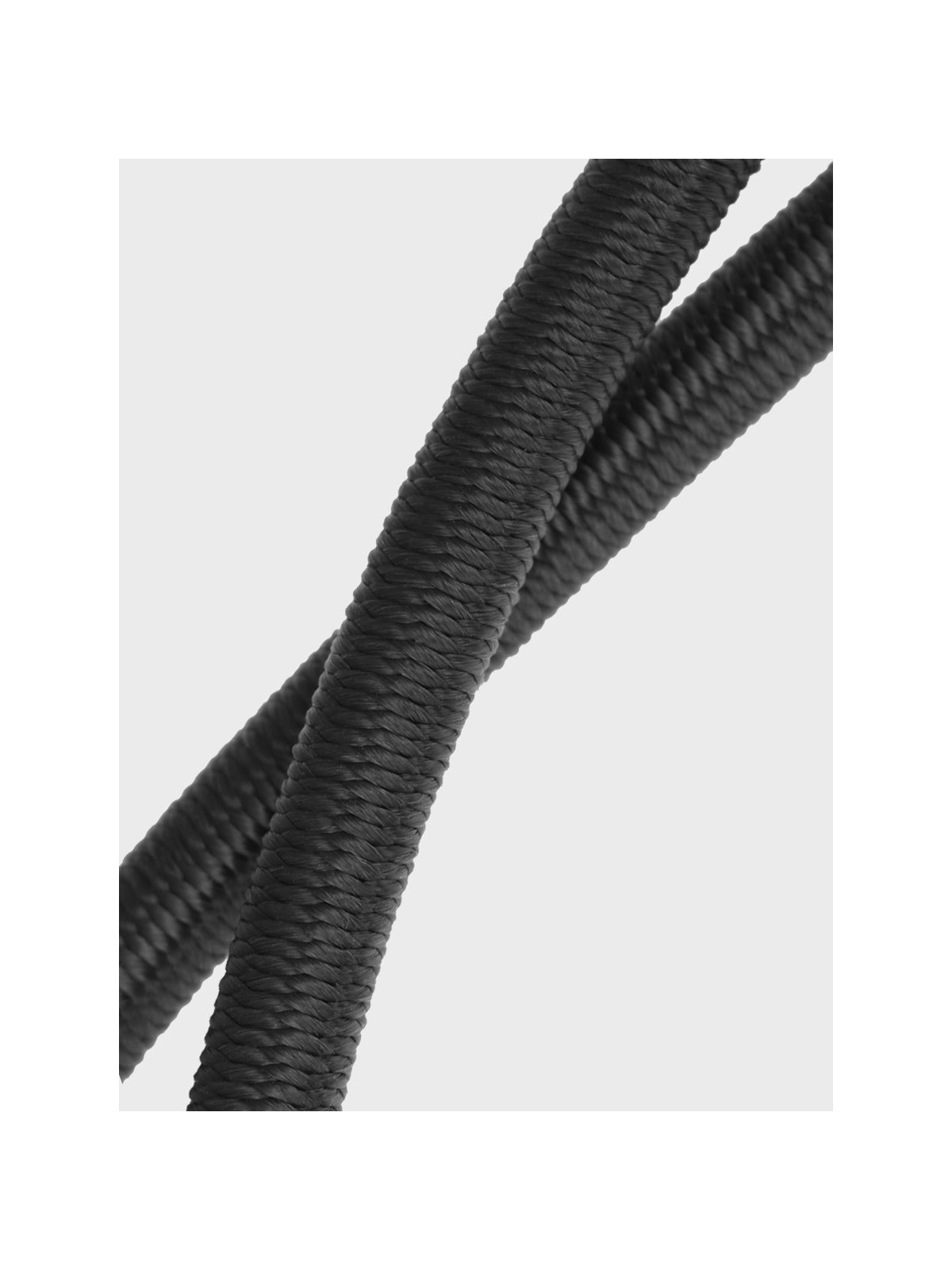 FOSCO INDUSTRIES Elastyczna lina z haczykami ekspandor 2 szt 60 cm Czarna