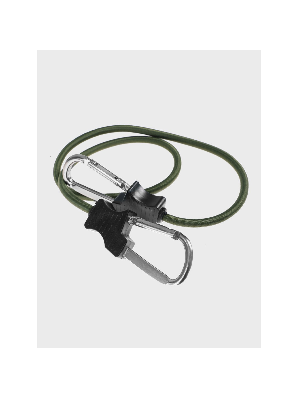 FOSCO INDUSTRIES Elastyczna lina z haczykami ekspandor 2 szt 60 cm Oliwkowa