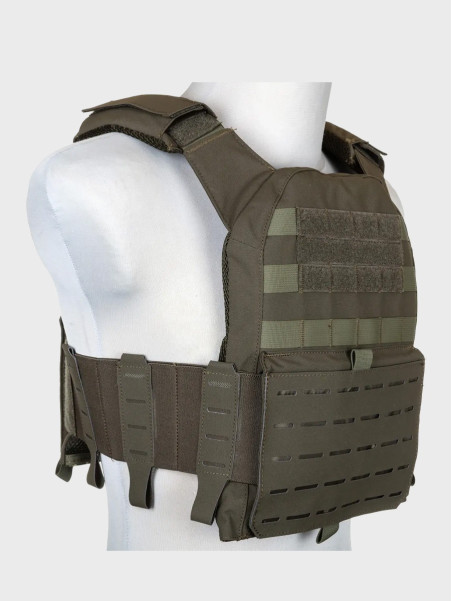 SPECNA ARMS Kamizelka Taktyczna SATAC Plate Carrier Advanced MOLLE Oliwkowa