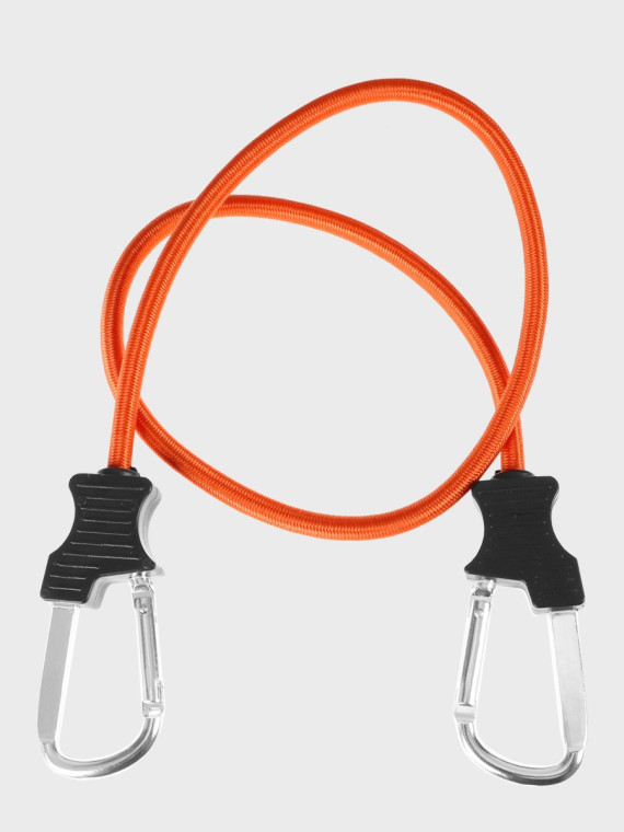 FOSCO INDUSTRIES Elastyczna lina z haczykami ekspandor 2 szt 60 cm pomarańczowa
