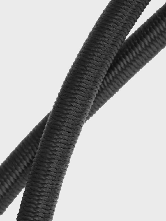 FOSCO INDUSTRIES Elastyczna lina z haczykami ekspandor 2 szt 90 cm czarna
