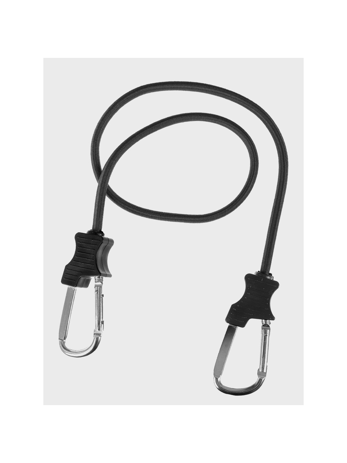 FOSCO INDUSTRIES Elastyczna lina z haczykami ekspandor 2 szt 90 cm czarna