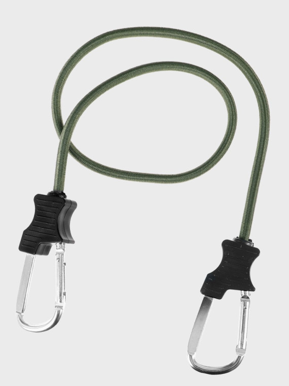 FOSCO INDUSTRIES Elastyczna lina z haczykami ekspandor 2 szt 90 cm oliwkowa