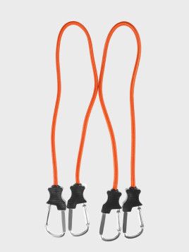 FOSCO INDUSTRIES Elastyczna lina z haczykami ekspandor 2 szt 90 cm pomarańczowy