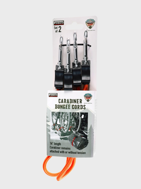 FOSCO INDUSTRIES Elastyczna lina z haczykami ekspandor 2 szt 90 cm pomarańczowy
