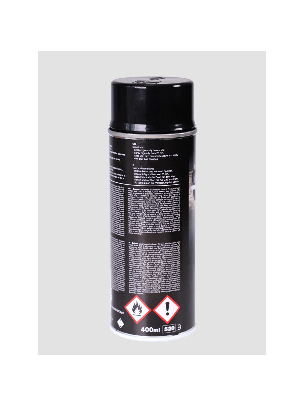 FOSCO INDUSTRIES Farba w Sprayu do Maskowania Broni Sprzętu 400ml Czarny błyszczący