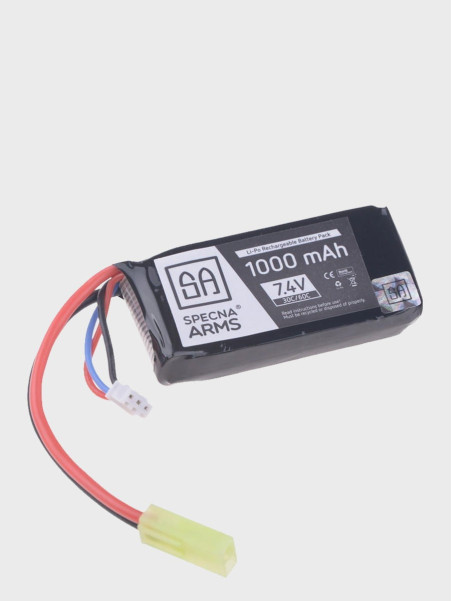SPECNA ARMS Akumulator litowo-polimerowy LiPo 7,4V 1000mAh 30/60C PEQ