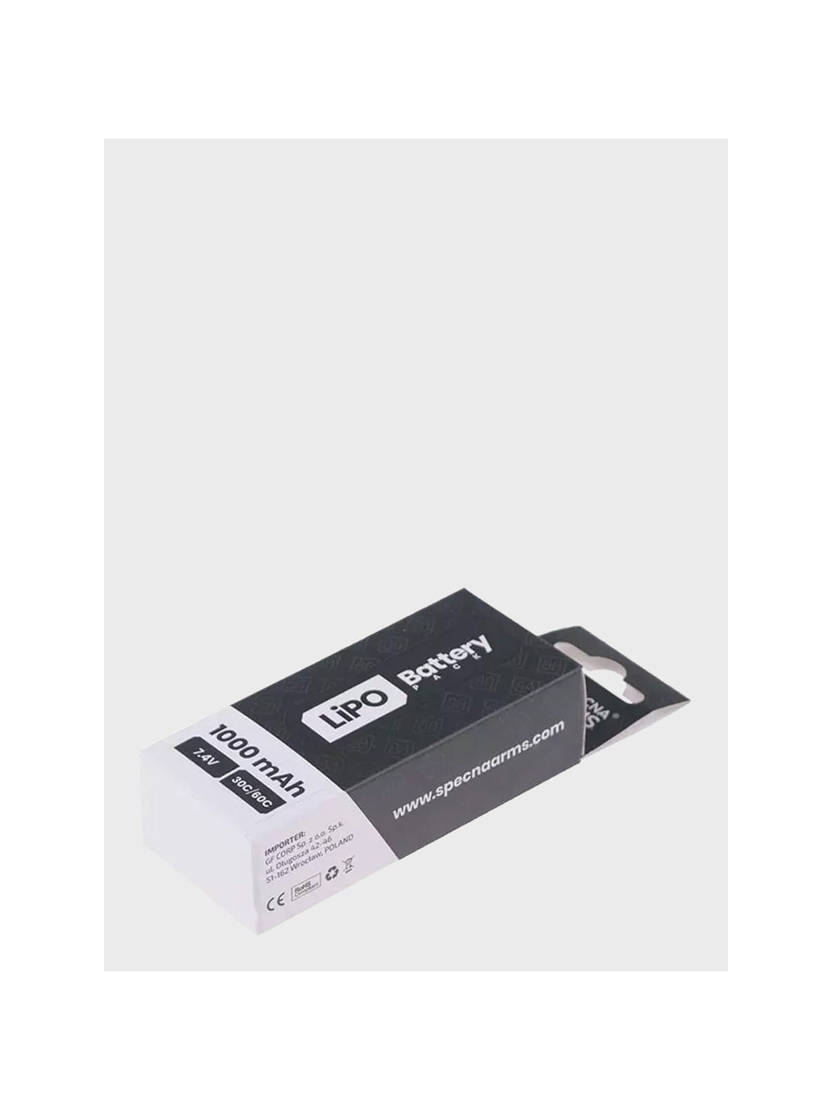 SPECNA ARMS Akumulator litowo-polimerowy LiPo 7,4V 1000mAh 30/60C PEQ