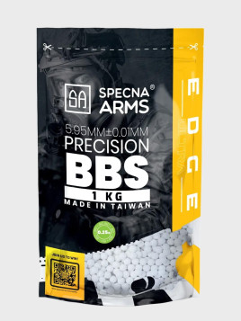 SPECNA ARMS Kulki precyzyjne do ASG EDGE ULTRA BIO 0,25g 1kg białe