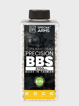 SPECNA ARMS Kulki Precyzyjne do ASG Edge Ultra 0,25g Butelka 2700szt. Białe