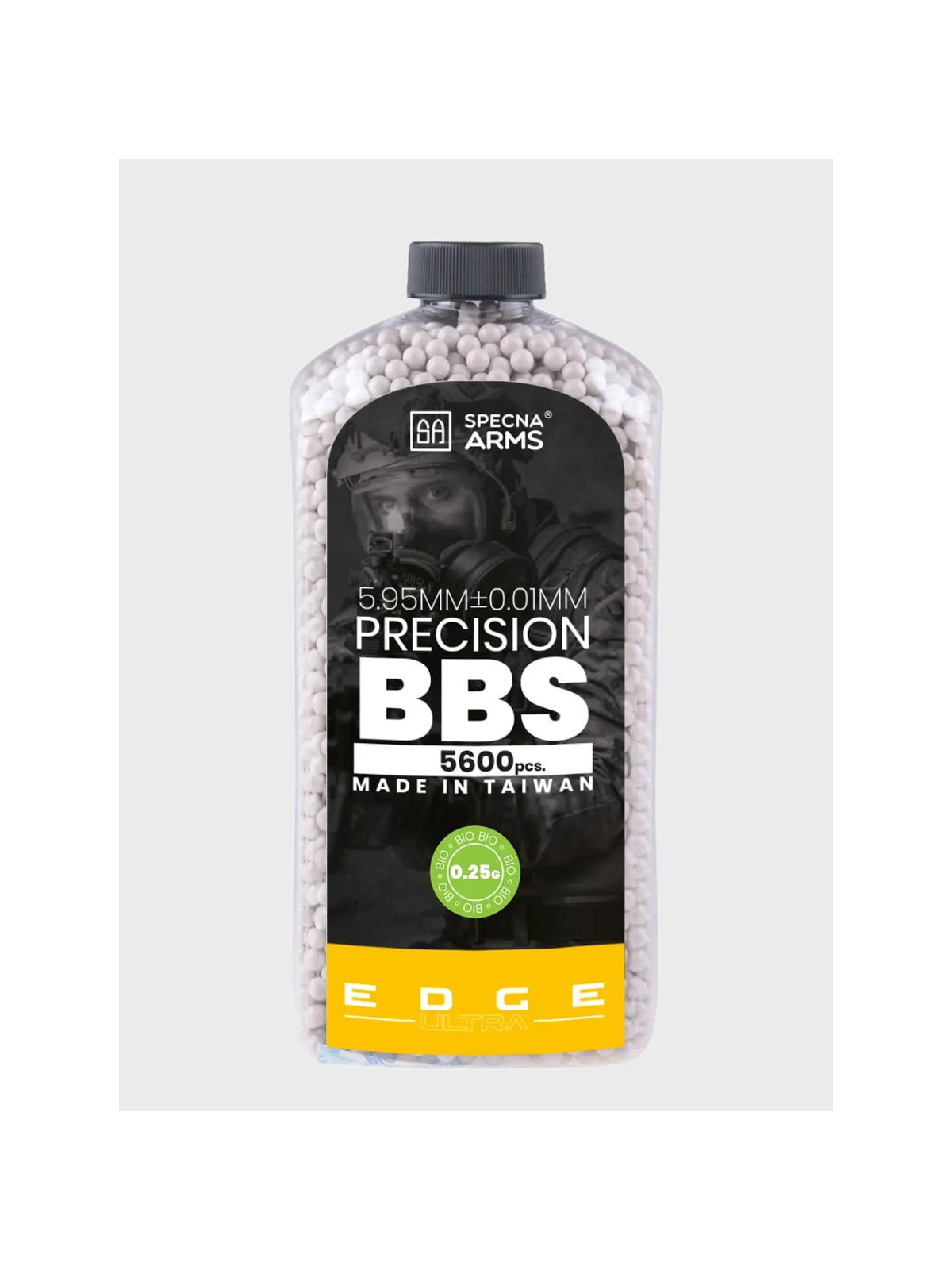 SPECNA ARMS Kulki Precyzyjne do ASG Edge Ultra BIO 0,25g Butelka 5600szt. Białe