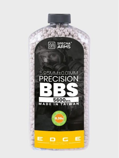 SPECNA ARMS Kulki Precyzyjne do ASG Edge Ultra BIO 0,30g Butelka 5600szt. Białe