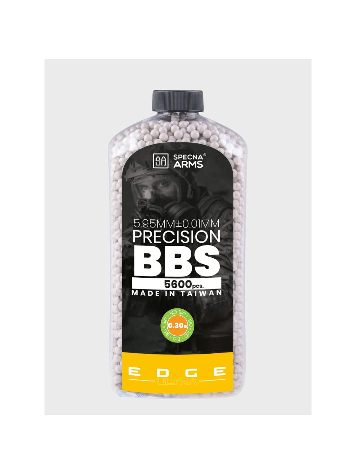 SPECNA ARMS Kulki Precyzyjne do ASG Edge Ultra BIO 0,30g Butelka 5600szt. Białe