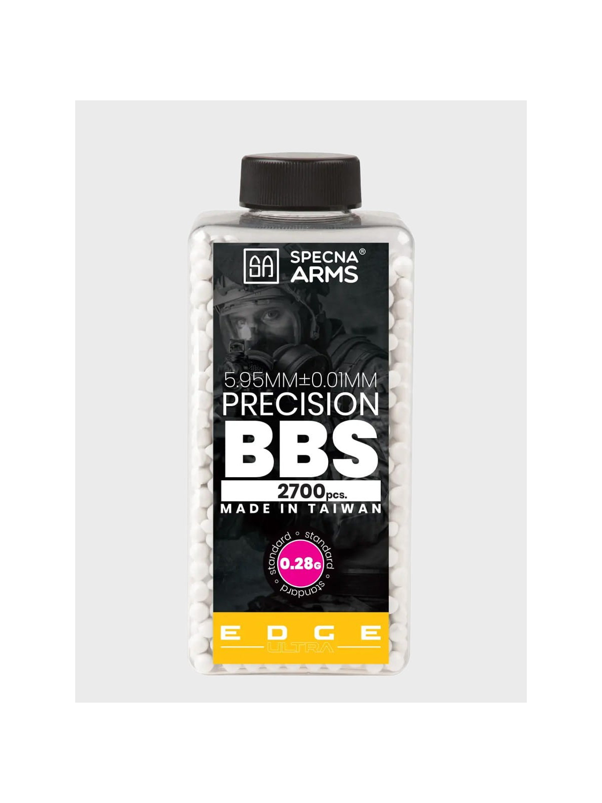SPECNA ARMS Kulki Precyzyjne do ASG Edge Ultra 0,28g Butelka 2700szt. białe