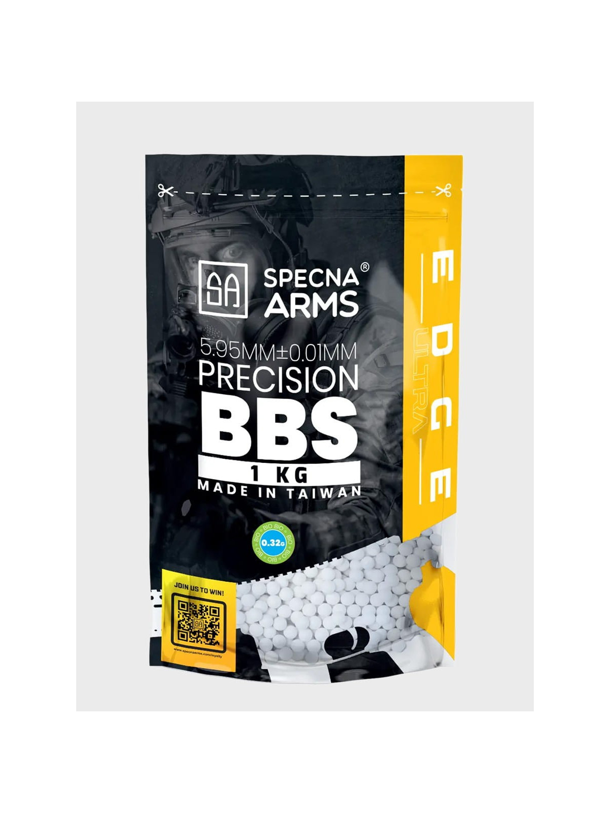 SPECNA ARMS Kulki precyzyjne do ASG EDGE ULTRA BIO 0,32g 1kg białe