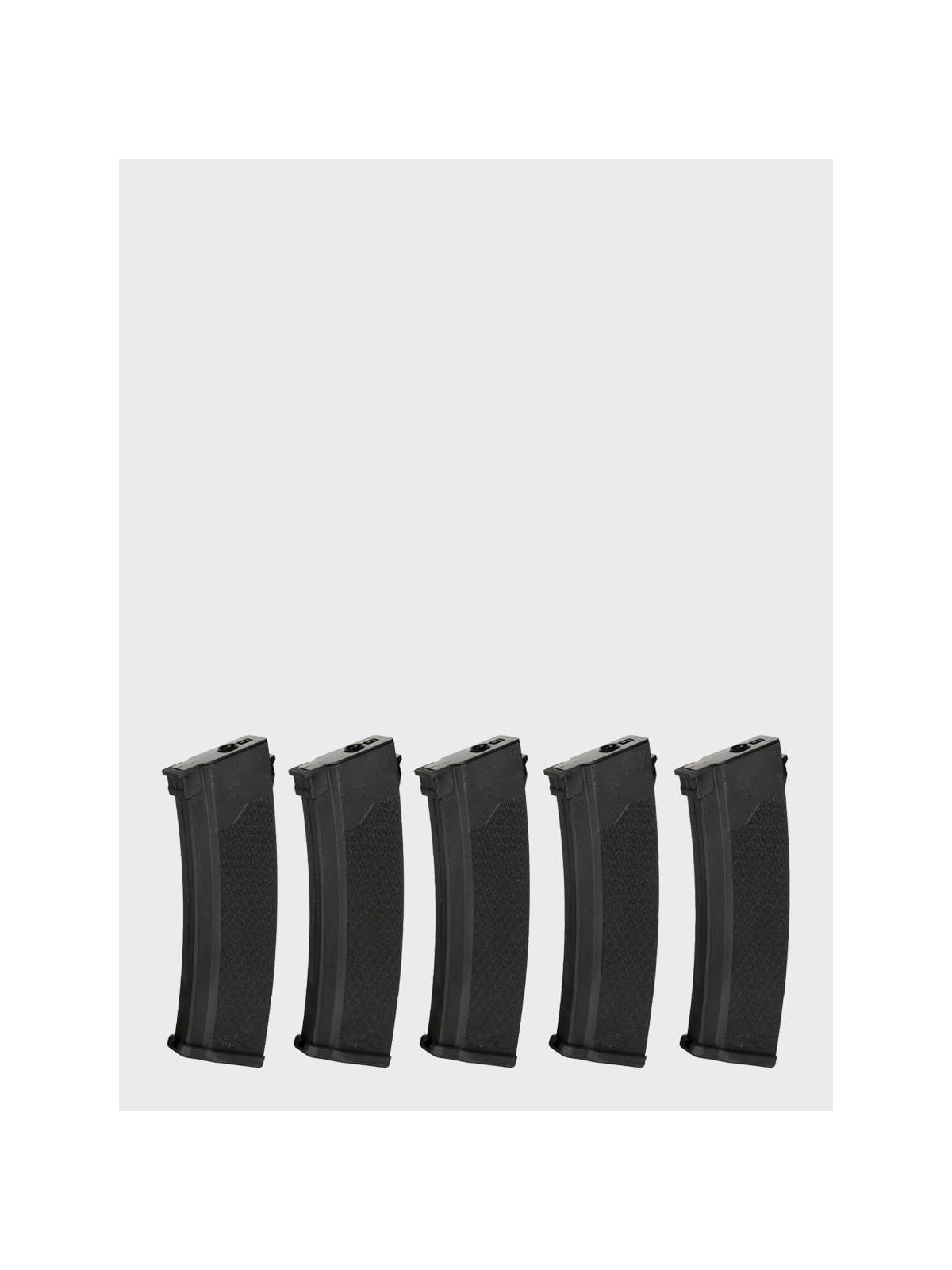 SPECNA ARMS Zestaw 5 magazynków ASG Mid-Cap do replik serii J pojemność 175 kulek czarny