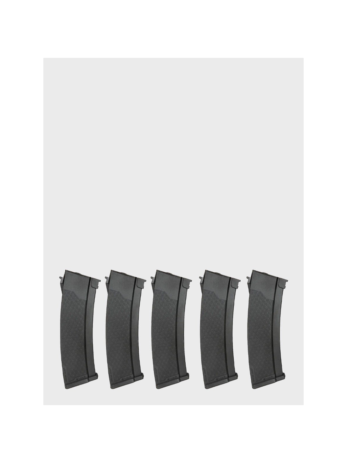 SPECNA ARMS Zestaw 5 magazynków ASG Mid-Cap do replik serii J pojemność 175 kulek czarny