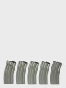 SPECNA ARMS Zestaw 5 magazynków Mid-Cap 120 kul do replik M4/M16 szary