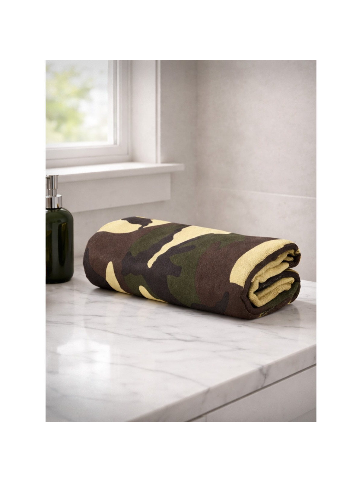 FOSCO INDUSTRIES Ręcznik szybkoschnący z mikrofibry 120x60 cm moro