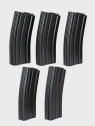 SPECNA ARMS Zestaw 5 magazynków ASG Mid-Cap M4/M16 pojemność 140 kulek czarny