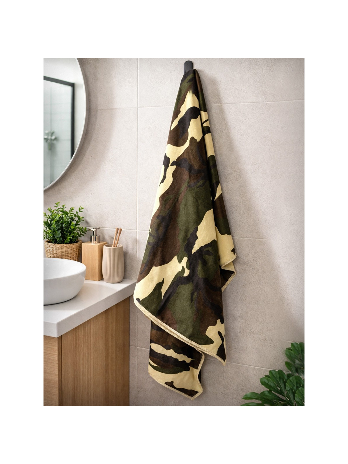 FOSCO INDUSTRIES Ręcznik szybkoschnący z mikrofibry 100x50 cm moro