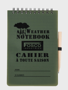 FOSCO INDUSTRIES NOTES WODOODPORNY NOTATNIK A6 10,5x14cm z ołówkiem