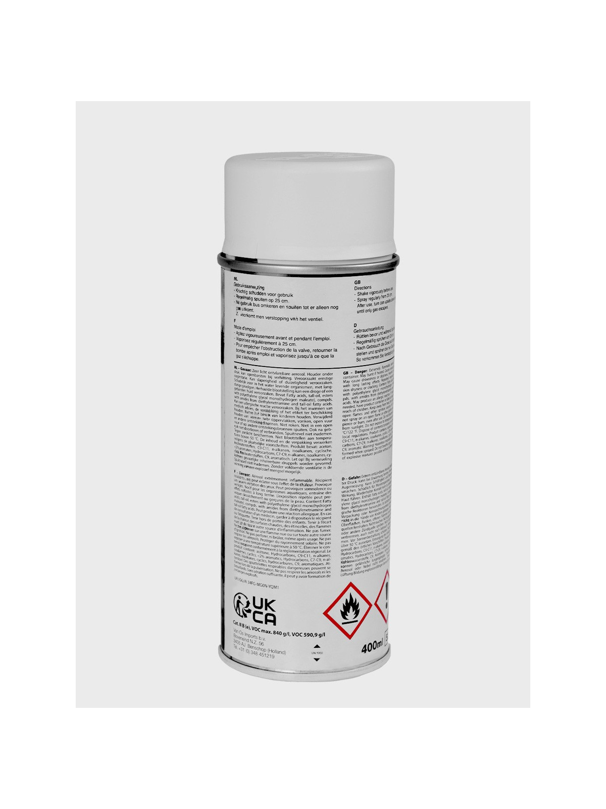 FOSCO INDUSTRIES Farba w Sprayu do Maskowania Broni Sprzętu 400ml Biały Mat