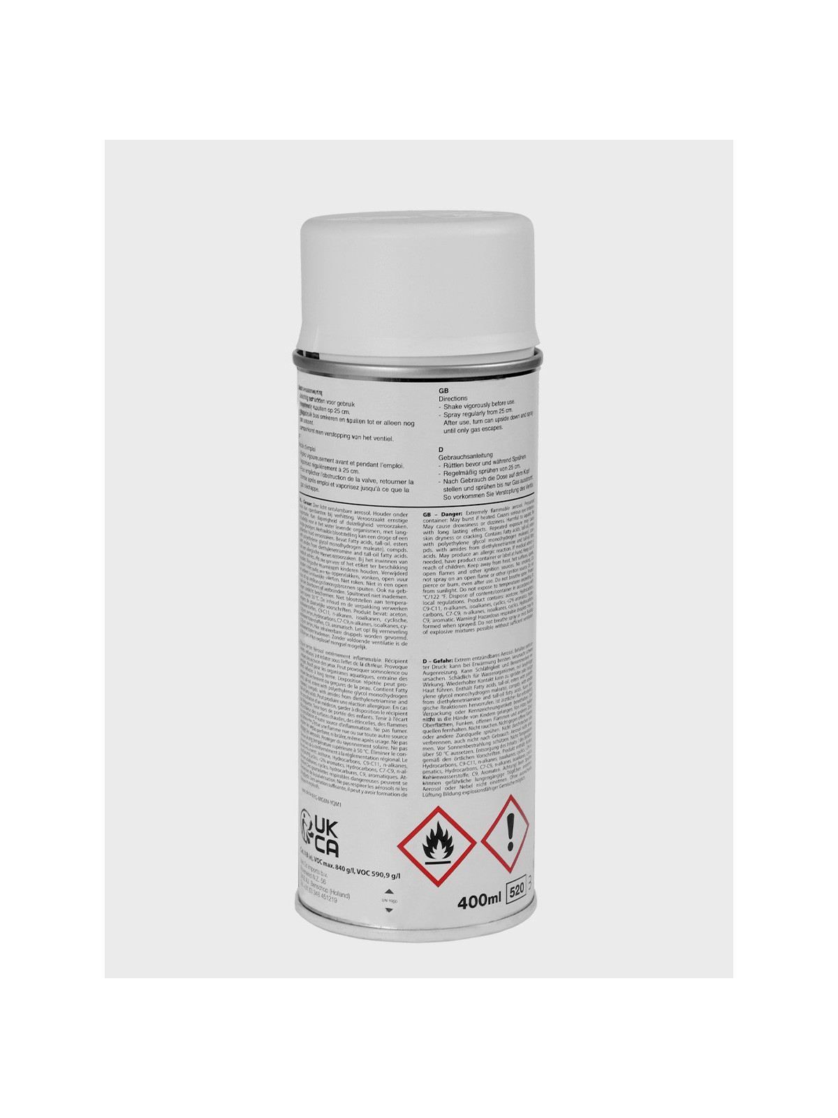 FOSCO INDUSTRIES Farba w Sprayu do Maskowania Broni Sprzętu 400ml Biały Mat
