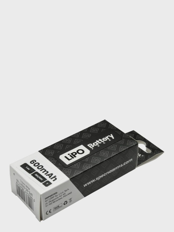 SPECNA ARMS Akumulator litowo-polimerowy LiPo 7,4V 600mAh 20/40C PDW Tamiya