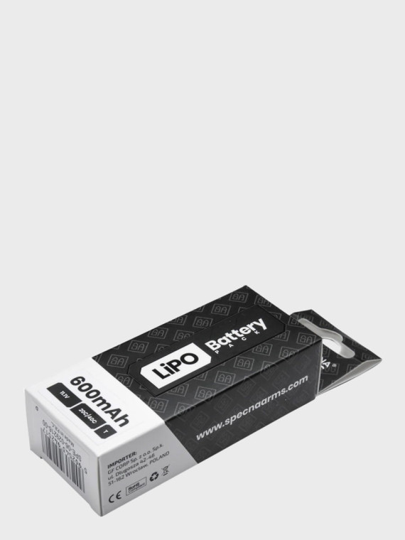 SPECNA ARMS Akumulator litowo-polimerowy LiPo 11,1V 600mAh 20/40C PDW Tamiya