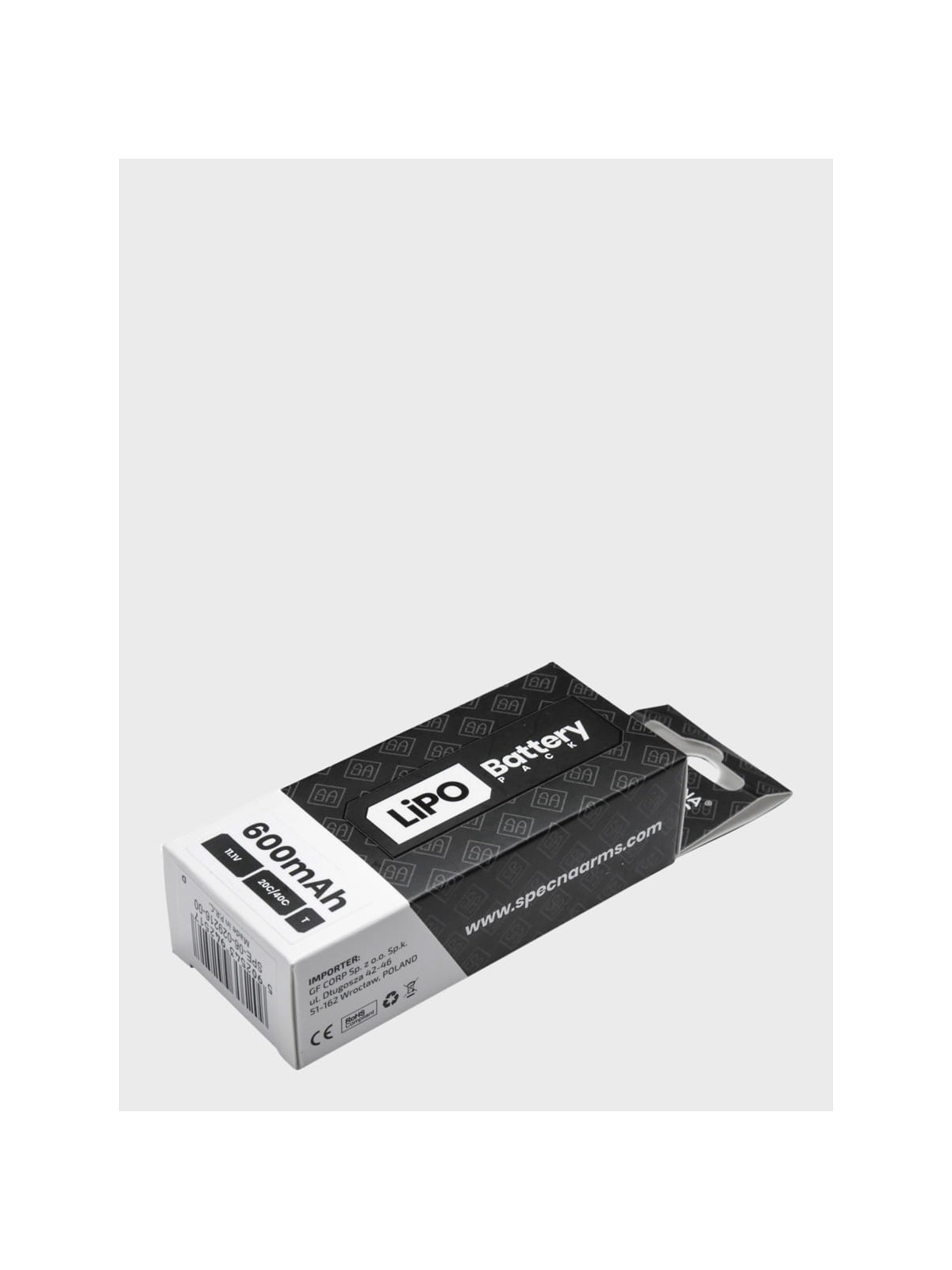 SPECNA ARMS Akumulator litowo-polimerowy LiPo 11,1V 600mAh 20/40C PDW Tamiya
