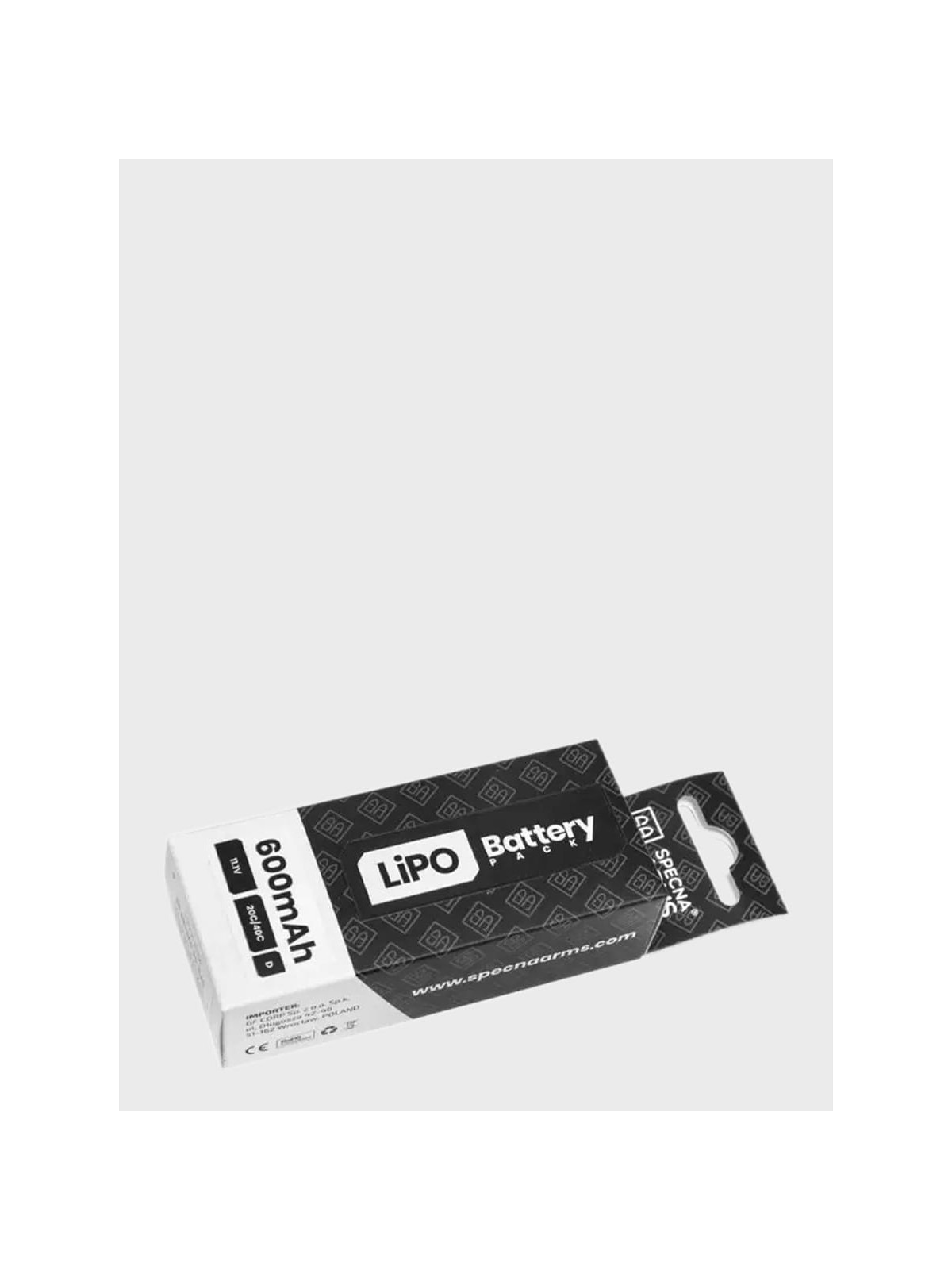 SPECNA ARMS Akumulator litowo-polimerowy LiPo 11,1V 600mAh 20/40C PDW T-C
