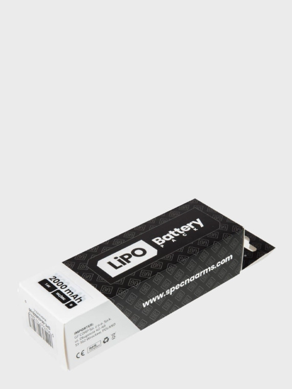 SPECNA ARMS Akumulator litowo-polimerowy LiPo 7,4V 2000mAh 15/30C 2M T-C