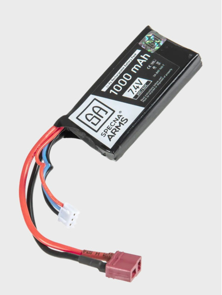 SPECNA ARMS Akumulator litowo-polimerowy LiPo 7,4V 1000mAh 30/60C PEQ T-C
