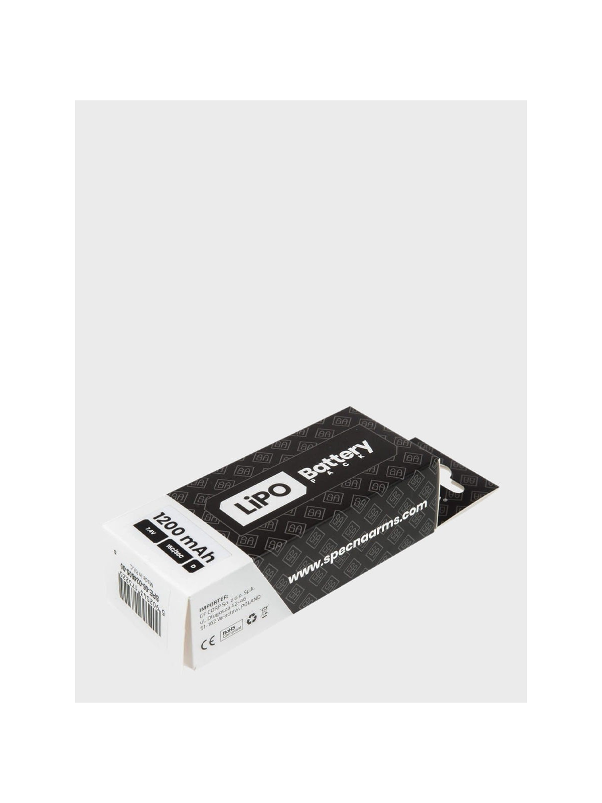 SPECNA ARMS Akumulator litowo-polimerowy LiPo 7,4V 1200mAh 15/30 2M T-C