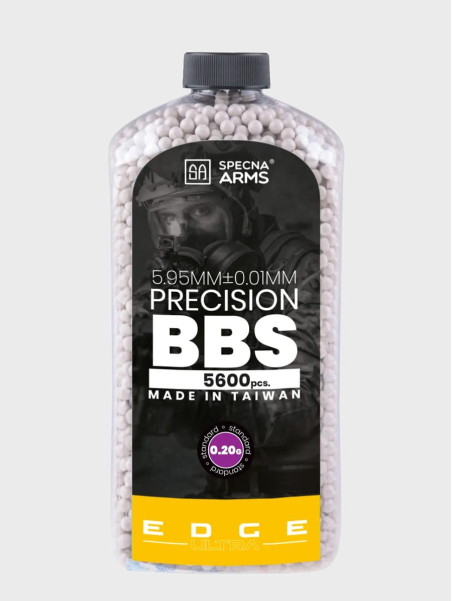SPECNA ARMS Kulki Precyzyjne do ASG Edge Ultra 0,20g Butelka 5600szt. Białe