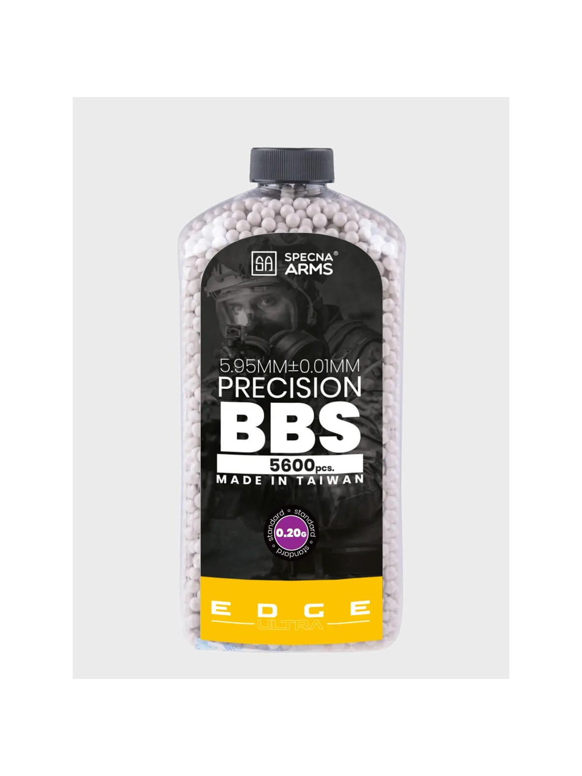 SPECNA ARMS Kulki Precyzyjne do ASG Edge Ultra 0,20g Butelka 5600szt. Białe