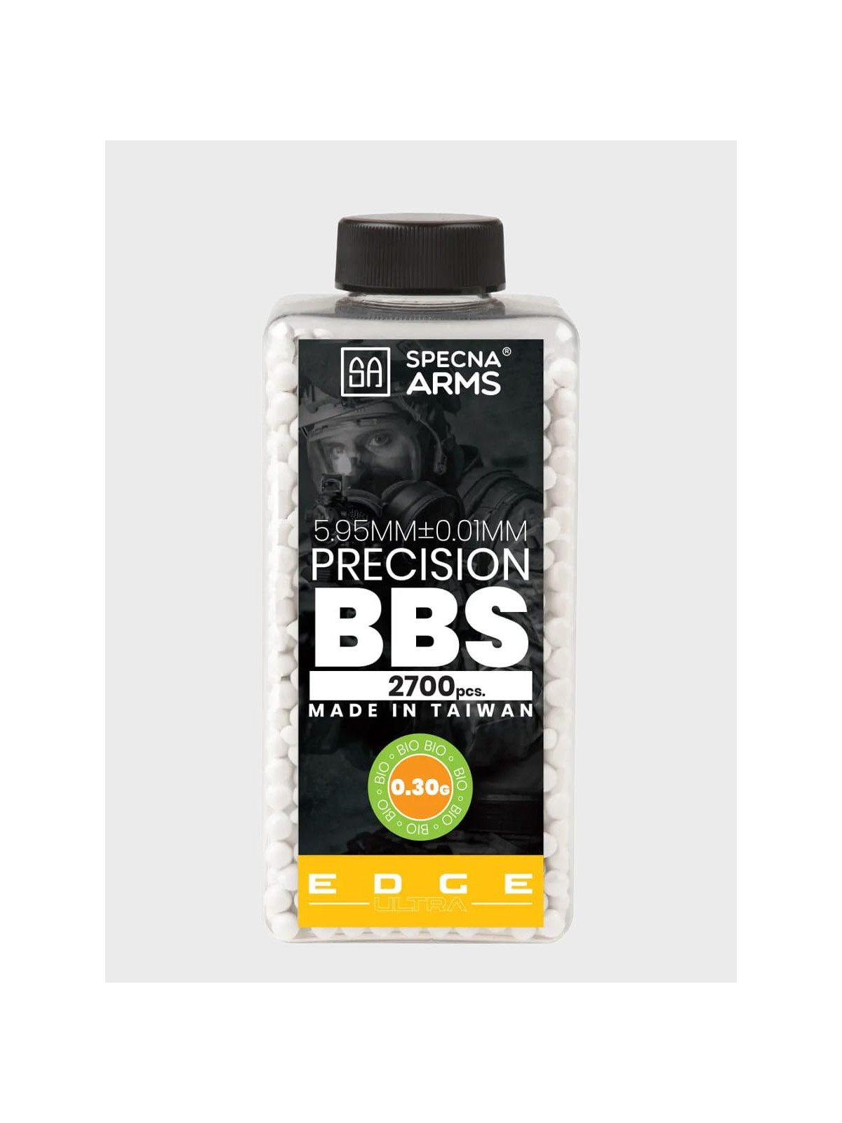 SPECNA ARMS Kulki Precyzyjne do ASG Edge Ultra BIO 0,30g Butelka 2700szt. Białe