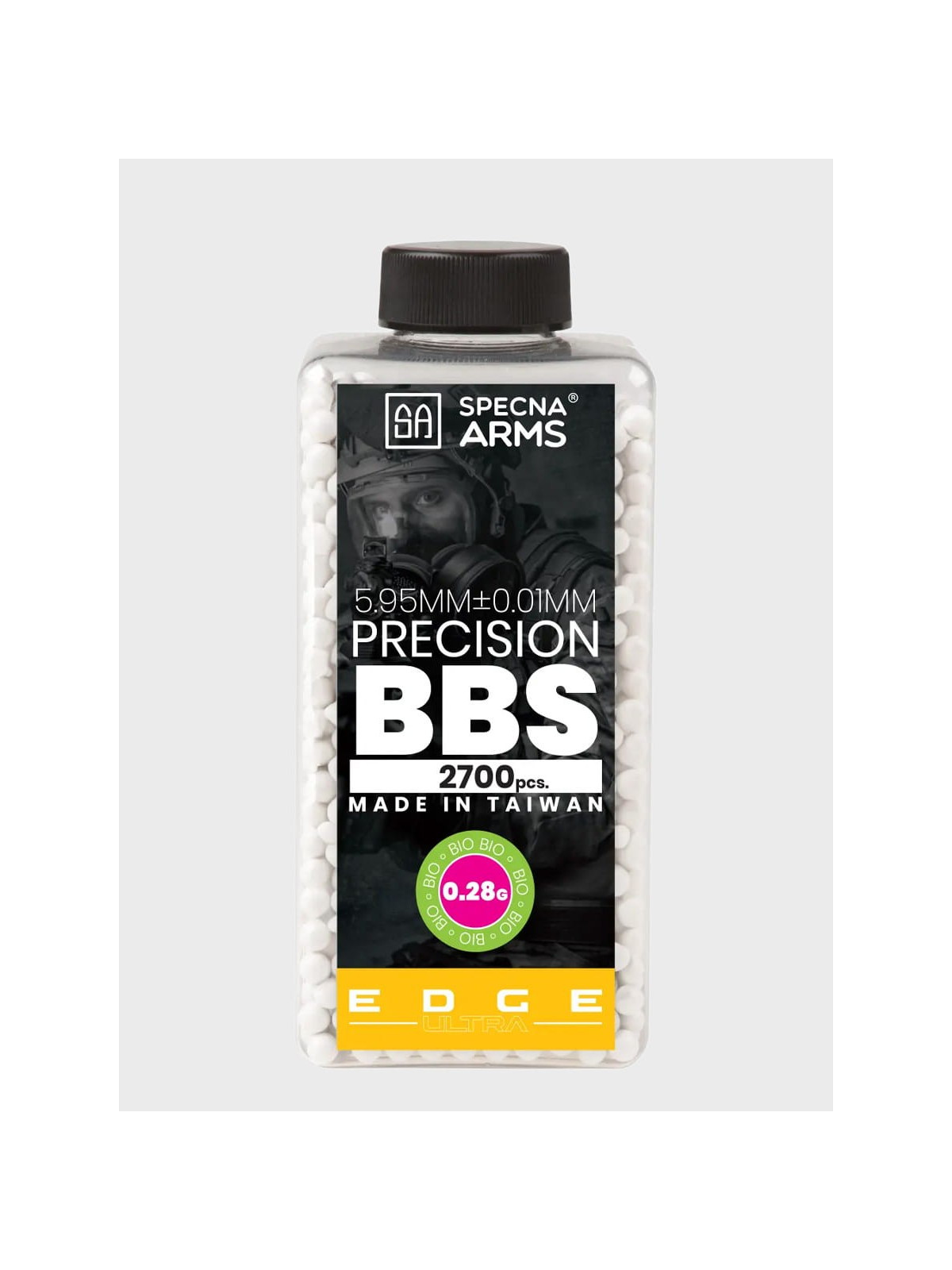 SPECNA ARMS Kulki Precyzyjne do ASG Edge Ultra BIO 0,28g Butelka 2700szt. Białe