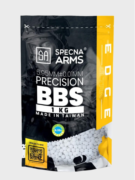 SPECNA ARMS Kulki Precyzyjne do ASG Edge Ultra Tracer BIO 0,32g 1kg Zielone Fluorescencyjne