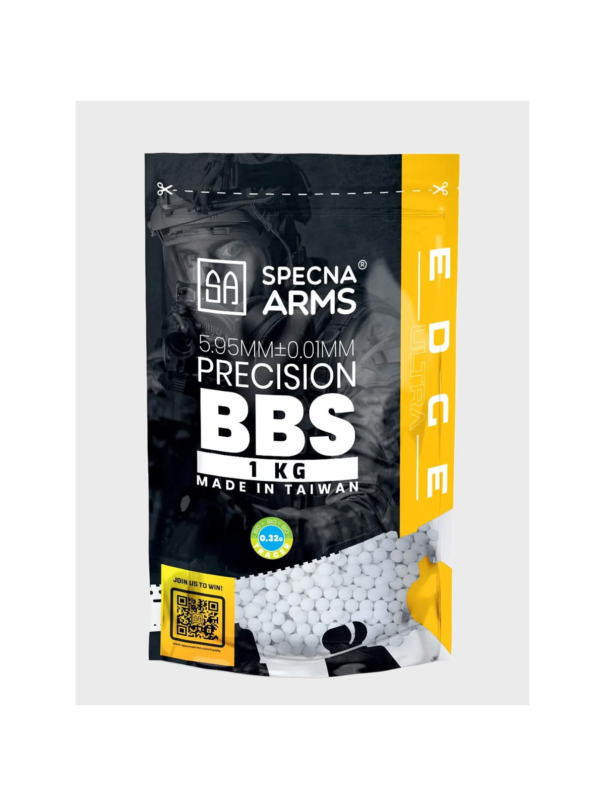 SPECNA ARMS Kulki Precyzyjne do ASG Edge Ultra Tracer BIO 0,32g 1kg Zielone Fluorescencyjne